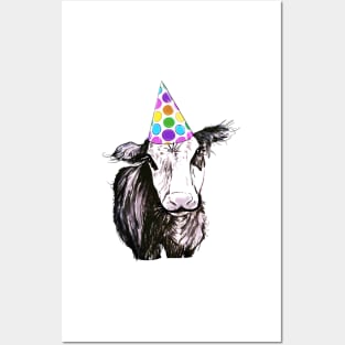 Party cow Posters and Art